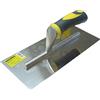 MAURER FRATTONE IN ACCIAIO INOX 280X120 MM-MANICO GOMMA- MAURER -EDILIZIA COSTRUZIONI