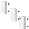 SOTECH 3 x SOTECH maniglia per porta balcone SEJA II alluminio bianco 85 x 40 x 20 mm maniglia per porta patio