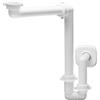 Inbagno Sifone Lavabo Salvaspazio Attacco 1-11/4 Scarico 32-40 Mm In Polipropilene Bianco