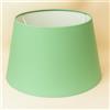 Generico 40 cm Paralume Cono, Tessuto di Cotone con PVC Bianco, Prodotto Artigianale, per Lampada da Tavolo, Piantana (Verde Chiaro)