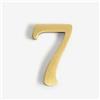 Yooumilife Adesivi Con Numeri Civici Autoadesivi 2/2,5 Pollici, In Metallo Moderno, Ottone, Numero Per Porta, Segno Dorato Per Cassetta Postale, Per Appartamento, Esterno, Caffè Decorativo, Ufficio(7,2In)