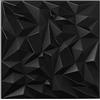 Nord Plus - Pannelli da parete in polistirolo 3D pannelli per soffitto decori rivestimento pareti pannelli Diamante Crystal Nero spessore 3 mm - (36 pezzi/9 m2)