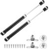 QUARKZMAN 10 Pollici 150N/33lb Ammortizzatore a Gas, Molla a Gas, Letto, Pavimento, Sportello di Accesso, Mobile TV, Coperchio della Scatola (Nero, Set di 6)