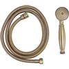 HAMPPLIES Soffione Doccia in Ottone Bronzato Retrò Tubo Resistente All'usura e Antiurto, Design Elegante per Bagno e Bar, Doccetta a Mano ad Alta Pressione