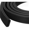 QUARKZMAN Profilo di Protezione a U, Protezione per Bordi con Striscia di Tenuta in Gomma da 9.8 Piedi di Lunghezza Tipo Rotondo, Adatta per Bordi da 0.5-1mm, (5/32 L x 23/64 A) Nero