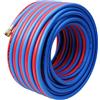 CHUDOU 25 m, Tubo Doppio for Torcia for Saldatura, Tubo for Cannello Ossi-Acetilene, Tubi for Torcia da Taglio con Raccordo in Rame, Tubo Antideflagrante Industriale(15m)