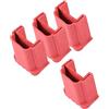 BESTonZON Copri Piedini per Scala in Gomma Antiscivolo Rossi, Protezione per Pavimento, Set da 4 Pezzi per Uso Domestico e Scale a Pioli