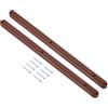 QUARKZMAN Guide Per Cassetti, 2Set 300mm - Guide In Plastica Con Viti, Guide Montate Lateralmente Con Scanalatura Per Cassetti Di Armadi Comodini Guardaroba Cassettiere (Marrone)