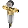 AYYDS Filtro Per Acqua Riutilizzabile Spin-Down 1 Pollice Con Manometro 40 Micrometri Per Tubo Dell'acqua Del Pozzo 3/4