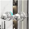 EHERDM 2 pomelli a ventosa per porte e cassetti, potenti maniglie a specchio in vetro per bagno, rimovibili e rotonde, per porte e cassetti, trasparenti