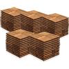 Yakimz - Piastrelle a incastro in legno di acacia, 30 x 30 cm, 55 pezzi, 5 m², pavimentazione antiscivolo, con sistema di drenaggio, per terrazzo, balcone, giardino, marrone