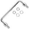 BORDSTRACT Maniglia per armadio Parti hardware, Metallo Ferro Acciaio inossidabile 304 Argento Maniglia per porta pieghevole da 120 mm