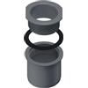 INEFA Scarico per grondaia, per grondaia a scatola, PVC 68/50mm, grigio antracite connettore per tubo di scarico, recupero acqua piovana, Made in Germany