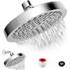 Generic Soffione doccia ad alta pressione G1/2 soffione doccia a pioggia regolabile soffione doccia spray soffione doccia cromato lucido bagno pioggia soffione doccia rotondo sostituzione