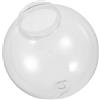 Artibetter Globi per Lampioni da Giardino in Acrilico Sferico Trasparente, Paralume Sostituzione Resistente e Massima Diffusione della Luce per Decorazione Illuminazione da Esterno