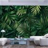 JIAOQSS Carta Da Parati Murale 3D camere letto cucine soggiorni fotomurali premium stile 3D Parete Da Dei Murale Moderna Gigante il fondo del salone Foglia gigante verde