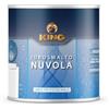 COLORIFICIO PARTENOPEO King NUVOLA, Smalto Acrilico all'acqua per la protezione e finitura Brillante o Opaca di Legno, Ferro, Plastica e Lamiere Zincate (BIANCO BRILLANTE, 750ml)