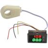 babominimer Voltmetro amperometro impermeabile con effetto Hall DC 0-300 V 50 A-400 A, doppio display digitale, misuratore di tensione di corrente con sensore per test elettrici (100 A)