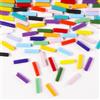 Buenoarte 1 LB 5x20mm Strisce di Vetro Piastrelle di Mosaico per la Decorazione Domestica, Mini Vetro Riciclato Bastone Tile per Fai Da Te Artigianato Arte e Bambini Hobby Fai Da Te (RS900)