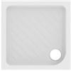Ceramica Dolomite Piatto doccia quadrato in ceramica modello gemma 2, h. 7 cm, design antiscivolo, 80 x 80 cm
