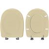 HYDRO HOME Copriwater Aretusa Cesame, In Legno Rivestito Di Resina Poliestere Colore CHAMPAGNE, MADE IN ITALY