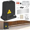 Hebitod 370W 800 kg Motore Cancello Scorrevole Porte Scorrevoli per Operatore, nero con 2 Telecomandi Apriporta Automatico Operatore per Giardino Garage