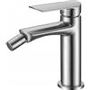 MICE COLLECTION MIICE Rubinetto monocomando bidet per acqua fredda e calda, rubinetteria bagno classico, miscelatore monocomando per bidet - rubinetteria WC nichel spazzolato BDG040-2NQ