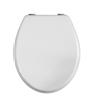 Vetrine in rete Vetrineinrete® Copriwater universale in legno MDF tavoletta da bagno wc con cerniere in acciaio inox resistente (Bianco) B59
