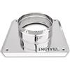 Denvel® Piastra Base in Acciaio Inox - Ø 160 mm 300x300 mm, Base di Fissaggio per Comignolo, Piastra Base per Camino, Supporto per Canna Fumaria, Base per Comignolo