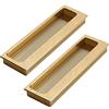pingping1991 Maniglie Nascoste, Maniglie da Incasso Maniglia Invisibile per Porta Scorrevole Maniglia per Porta Mobili Maniglia per Ante di Armadietti Cassetti da Cucina,2 Pezzi(Color:A,Size:Hole Spacing 96mm)