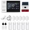 HUXGO HXA007 - Sistema di Allarme Wireless 4G con 5 Sensori di Movimento, 5 Sensori Porta/Finestra, Sirena Aggiuntiva, Moduli WiFi+GSM, App Tuya, Controllo da Telefono e SMS, Lingua Italiana