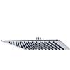 PONSI SOFFIONE Doccia Quadrato 30X30 CM in Acciaio Inox ULTRASLIM