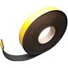 Smart House GB 3 mm di spessore x 20 mm di larghezza x 10 m di lunghezza in neoprene con retro autoadesivo in spugna e spugna per rotolo di fogli di nastro adesivo EPDM
