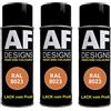 Alex Flittner Designs Bomboletta spray RAL 8023, marrone arancio opaco, 3 x 400 ml