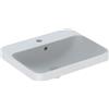 Geberit VariForm lavabo à encastrer rectangulaire, 550x450mm, avec trou pour robinet, avec trop-plein, 500.741.01.2, 500.741.01.2, Colorazione: bianco