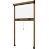 Generico Zanzariera Verticale per Finestra e Porta finestra, Kit Riducibile su Misura (BRONZO, L:80 X H:250)