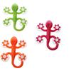 Buwei Gecko Potente plastica quattro ventose gancio appendiabiti da parete decorazione bagno