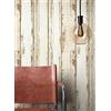 Newroom Carta da Parati Beige Effetto Legno Soggiorno Shabby Chic