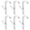 Ruikcoll Confezione da 6 ganci bagno porta radiatori, ganci porta asciugamani per bagno, porta asciugamani, gancio accappatoio, gancio radiatore tondo, gancio radiatore per bagno e toilette cucina, (bianco)
