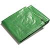 etm - Telo impermeabile con occhiello - Telo di protezione per uso esterno interno - Impermeabile e resistente ai raggi UV per barche cantieri lavori - Spessore densità 140 g/m², verde trasparente 8 x