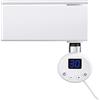 Mai & Mai Barra Riscaldante per Termosifoni,Asta Riscaldante in Acciaio Inox,Resistenza Elettrica 1000W con Termostato e Display LCD, Bianco per Radiatori da Bagno e Scaldasalviette