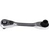 Fictory Mini chiave a cricchetto a doppia testa da 1/4, presa a 72 denti, struttura in metallo, strumento versatile per spazi ristretti, include punta per cacciavite, design compatto e durevole