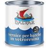 Halvar Vernice per imbarcazioni rossa RAL 3000-3031 Vernice per yacht lucida, colore per legno e metallo, rinforzata in poliuretano, estremamente resistente, altamente elastica (1 l, RAL 3002 rosso carmin)