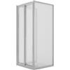 Idralite Box Doccia 3 lati 70x70x70CM H185 Cristallo Stampato C 2 Fissi+Saloon 2 Ante Battente 70 mod. Clint