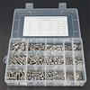TopHomer Set di 510 viti esagonali M4/M5/M6 in acciaio inox con rondella per dado, con scatola di plastica