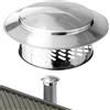 Generic Cappello antipioggia per - Copertura per tubo di scarico in acciaio inossidabile, tesa larga | Protezione dalle intemperie, Strumento di sicurezza per camini e cappe, Ideale per tutte le tipolo