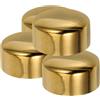 FOMIYES 4 Pezzi Copertura di Chiusura in Acciaio Inossidabile per Ringhiera per Scale Interne, Tappo di Copertura Elegante e Facile da Installare per Raccordo Terminale del Corrimano