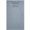 Arreditaly Piatto Doccia Spessore 2.6 Cm In Resina Effetto Pietra Stone Ardesia Antiscivolo Filopavimento Riducibile Indistruttibile Arredo Bagno Con Griglia Di Copertura 70 x 90 x 2.6 Cm Grigio