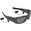 AntDau71® - Occhiali da sole con telecamera nascosta spia Full HD 1080p, Bluetooth con cuffie per musica, telefono. Con lenti polarizzate con protezione UV, per attività all'aperto e viaggi - CW895