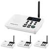 MKHFP Citofono, Interfoni senza fili FM a 22 canali Home House Business Uffici Gamma di 1 miglio Chiamata da stanza a stanza e amp; parlante per aziende(4Unit White)